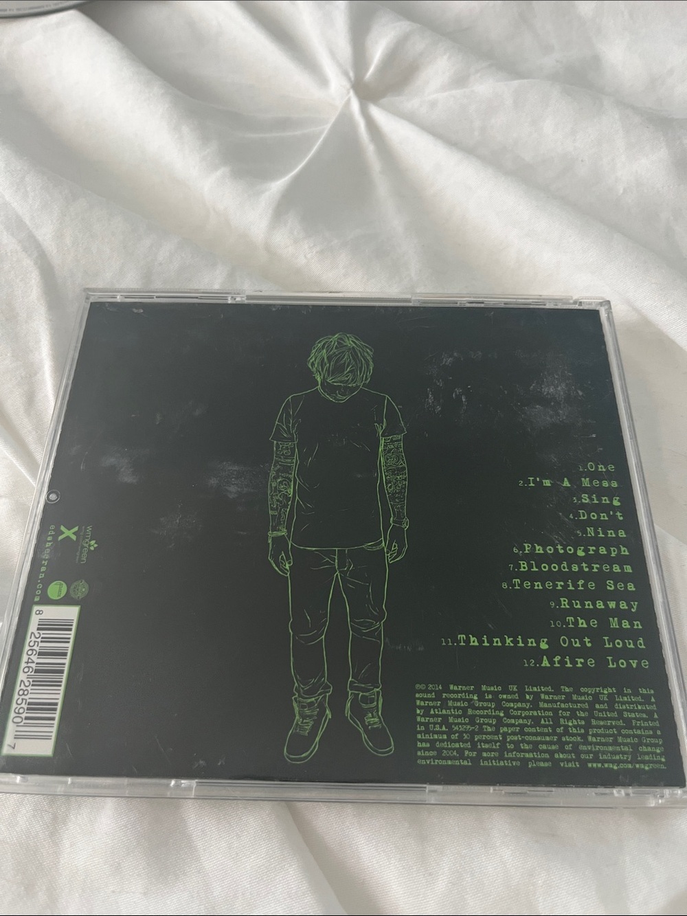 Ed Sheeran "x" CD Album - Green & Black Cover - Picture 2 of 3